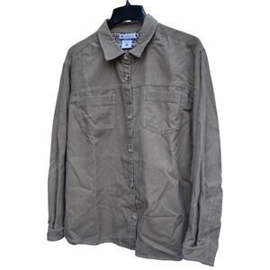 COLUMBIA Corduroy Jacket - Tan Button Coat - Womens 3XL - Hippie Earth Witch
